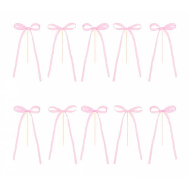 Stoffblütenklemme rosa 10 Stück