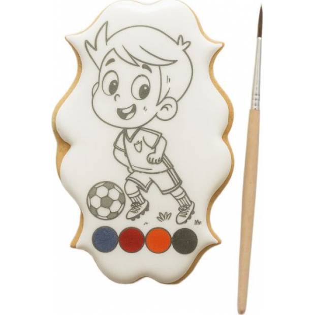 Lebkuchen-Malblock kleiner Fußballspieler 55g