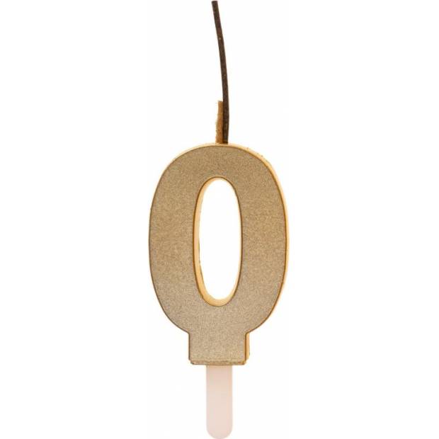 Goldene Kerze mit Funkenzünder Nr. 0