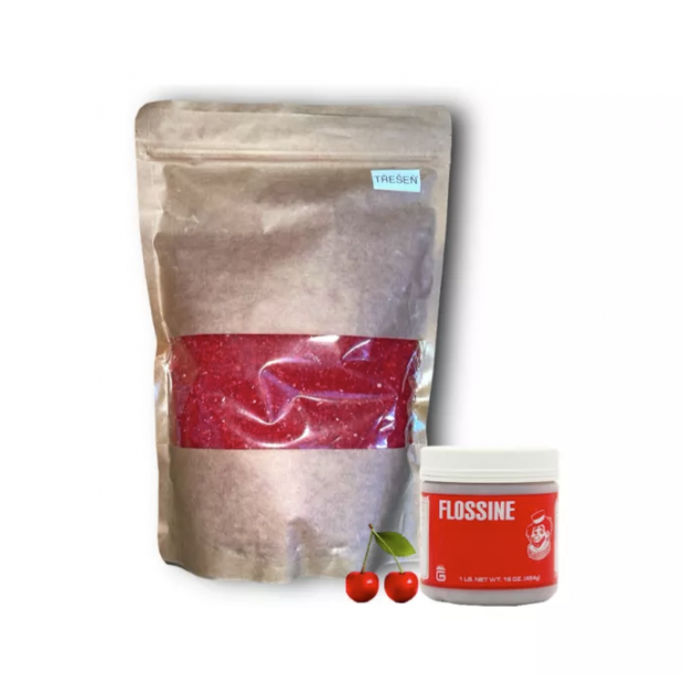 Zucker für Zuckerwatte - 1 kg - Kirsche