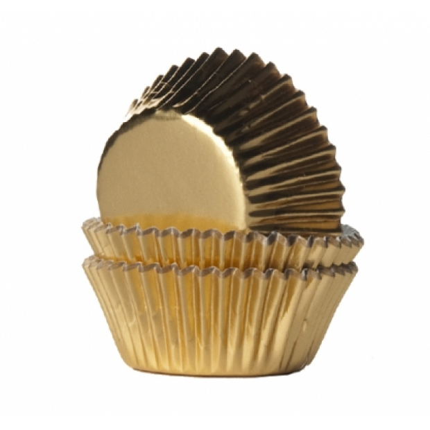 Mini Goldkuchenförmchen 35x21mm, 1280 Stück