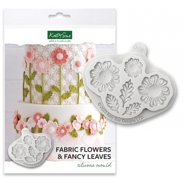 Silikonform aus Blüten und Blättern