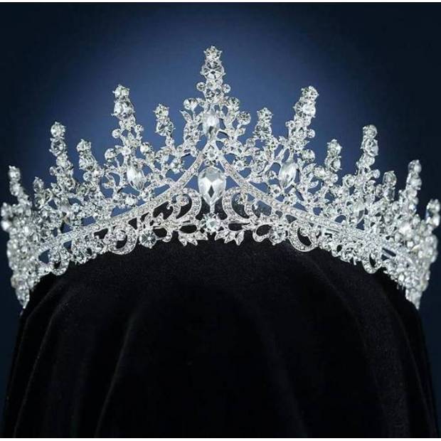 Nicht essbare Dekoration Metall Krone silbern