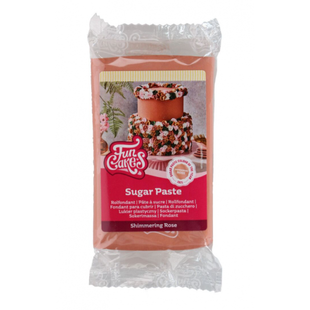 Glitzernder rosa Strukturguss 250g