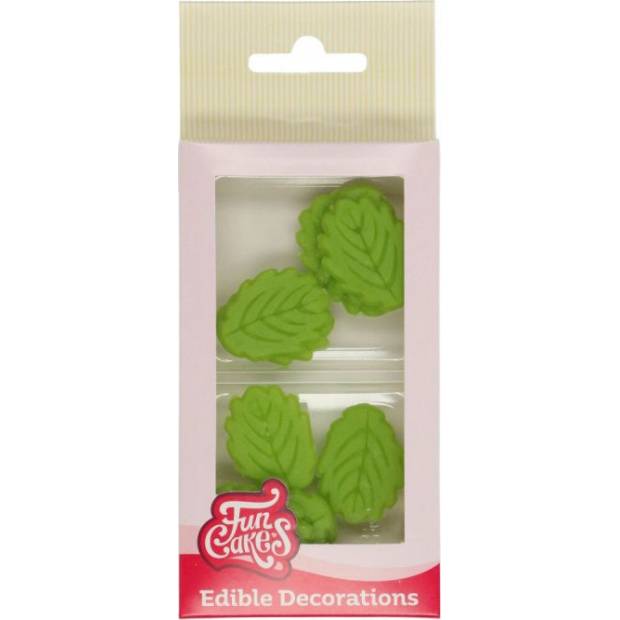 Marzipan-Dekoration Blätter 12 Stück 3,5x2,5 cm