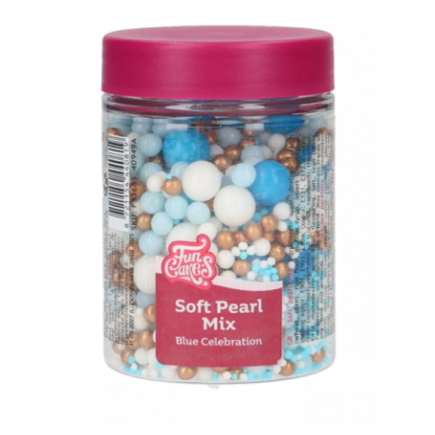 Zuckerzierperlen - blaue Feier 80 g