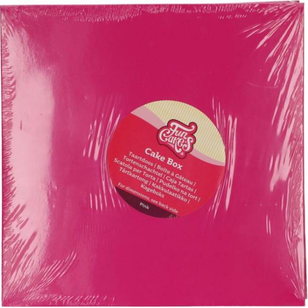 Torte Box rosa 25x25x15 cm