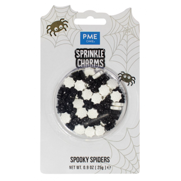 Zdobení z cukru pavouci 25 g 17 mm