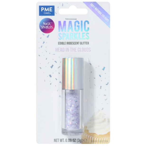 Kleine Glitzerpartikel Kopf in den Wolken 3g