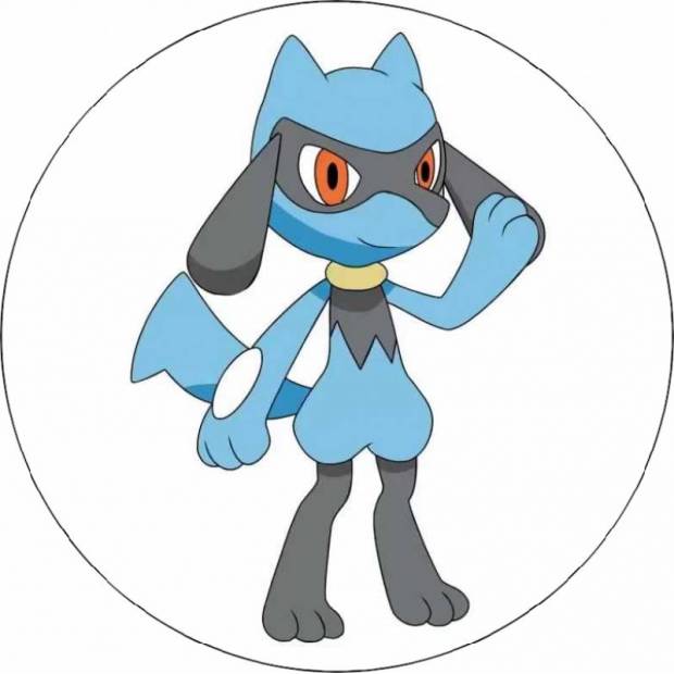 Essbares Papier-Pokémon Riolu 19,5 cm