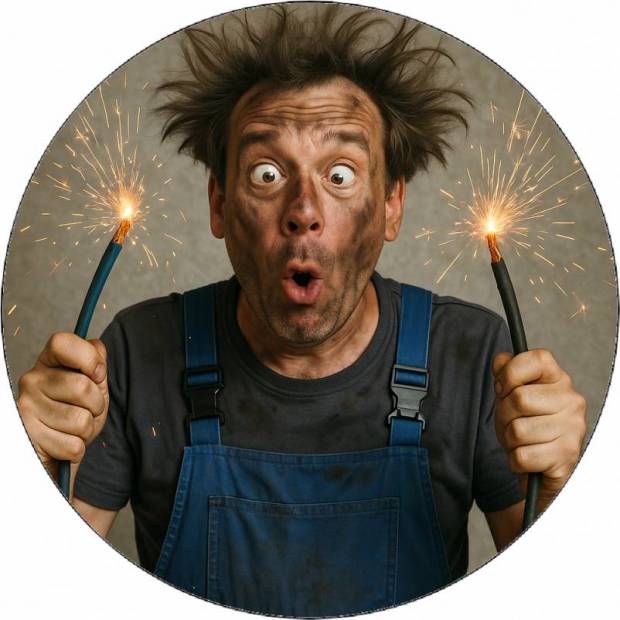 essbares Papier verrückter Elektriker 19,5 cm