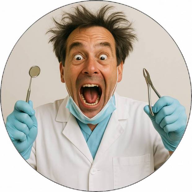 essbarer Zahnarztpapier 19,5 cm