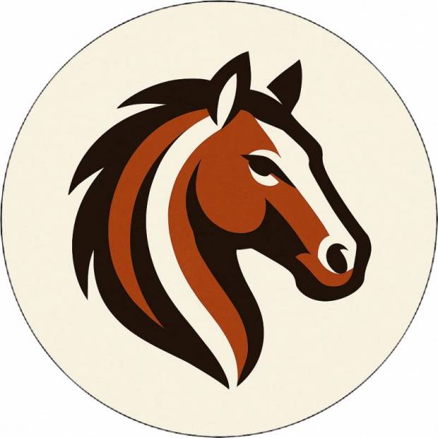 Essbares Papier Pferde Logo 19,5 cm