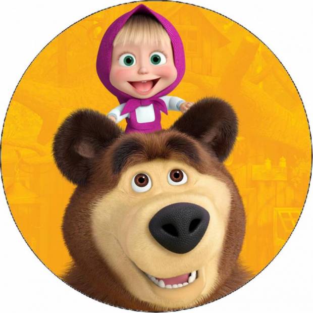 Essbares Papier Máša und der Bär 19,5 cm