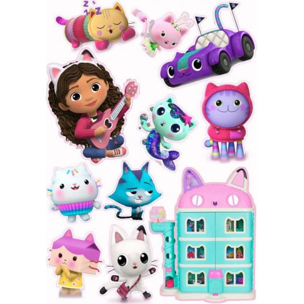 Essbares Papier Gábins magisches Häuschen zum Ausschneiden A4