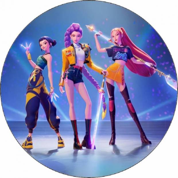 essbares Papier K-Pop Dämonenhunterin 19,5 cm