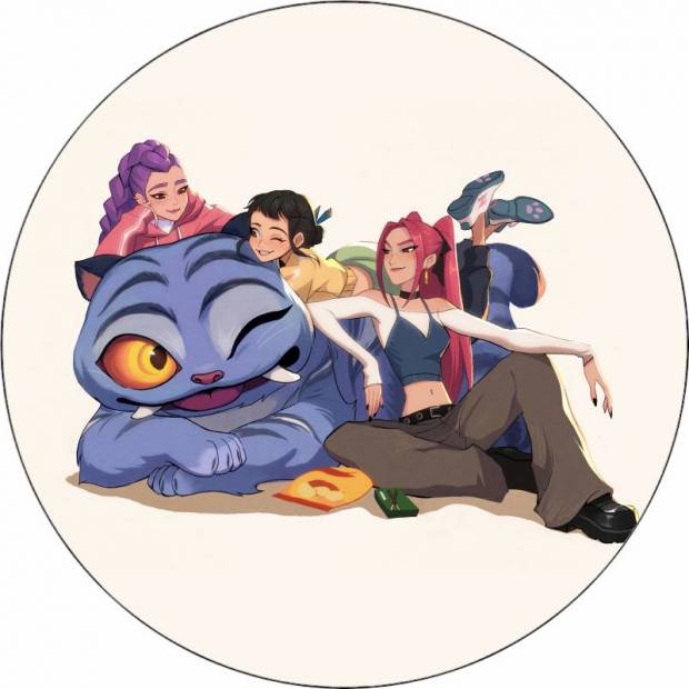 essbares Papier K-Pop Dämonenjägerin Anime 19,5 cm