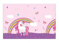 Plastischer Tischdecken-Einhorn 120x180cm