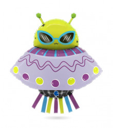 Aufblasbarer Alien-Luftballon 74 cm