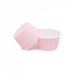 Cupcake-/Muffin-Förmchen hellrosa mit festem Rand 50x39mm 100 Stück