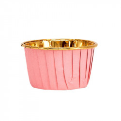 Pinke Muffinförmchen mit festem Rand 50x39mm, 50 Stück