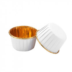 Kuchenverpackung weiß, 100 Stück 50 x 39 mm