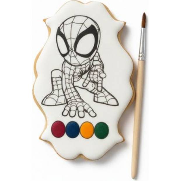 Spiderman Ausmalbild für Lebkuchen 55 g