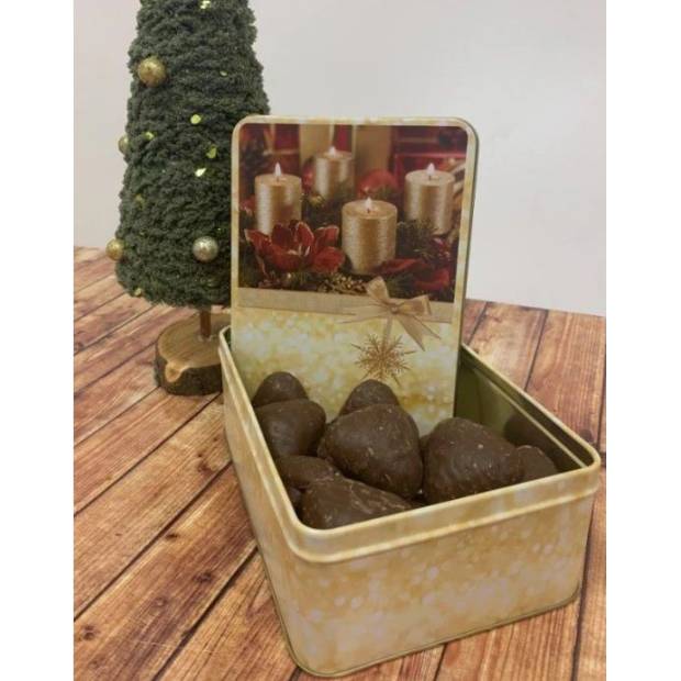 Metalldose für Weihnachtsgebäck 21x17x8 cm