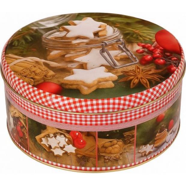 Runde Metalldose für Plätzchen 20x9cm