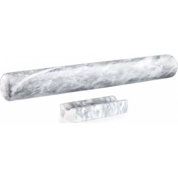 Weißer Marmorwalzenstempel 35x4 cm