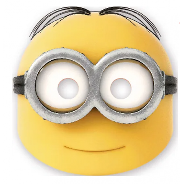 Papier-Maskenparty Minions 6 Stück