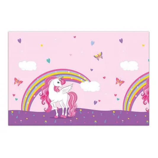 Plastischer Tischdecken-Einhorn 120x180cm
