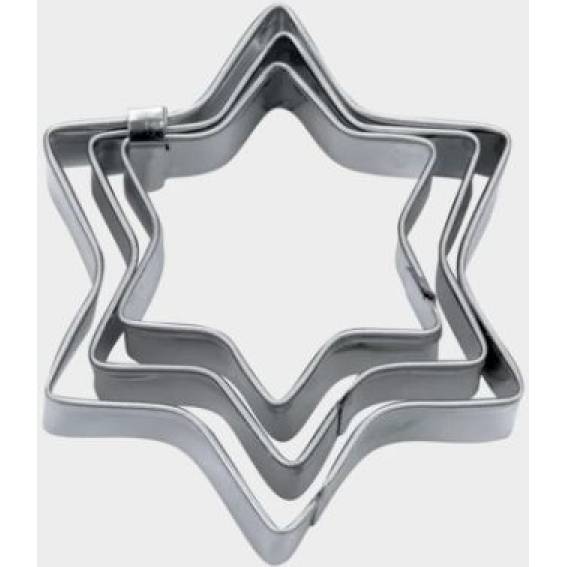 Satz Ausstechformen Sterne von 4 / 5 / 6 cm