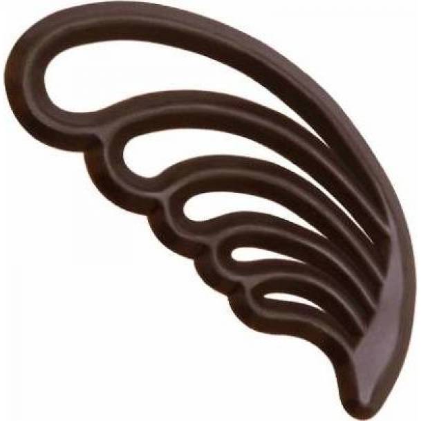 Schokoladen-Dekoration Federn Feder dunkel 5,4 cm (20 Stück)