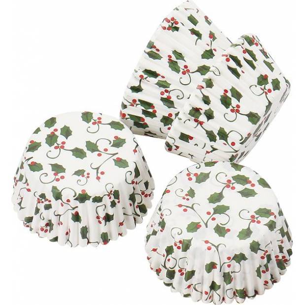 Konditorei-Minischnittweihnachtskorb Weiß 50x30mm 50 Stück