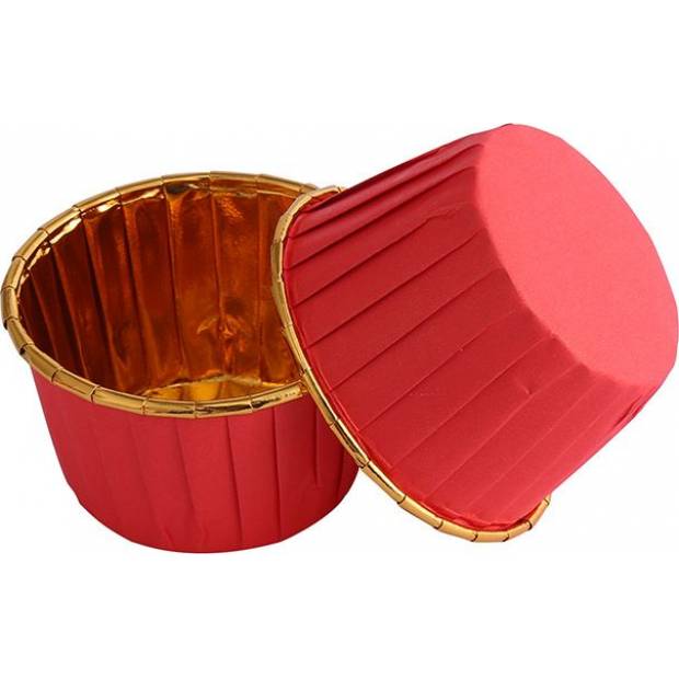 Rot muffinformen rot mit festem Rand 50x39mm 100 Stück