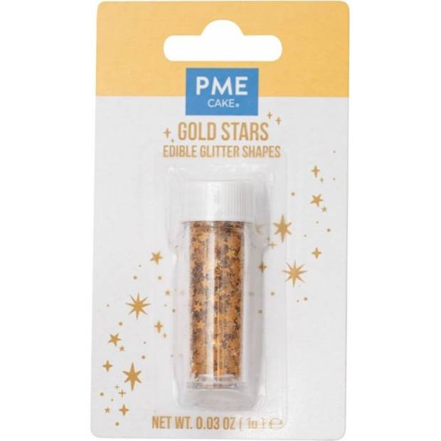 Essbare Konfetti goldene Sterne 1 g